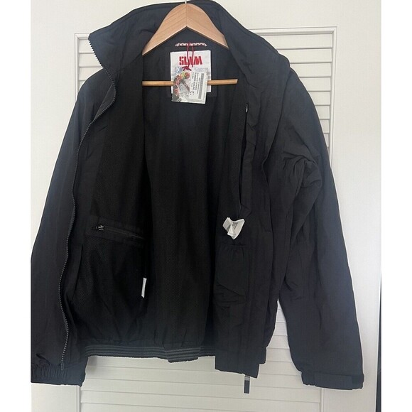 SLAM Summer Sailing Jacket Black Men’s Small Nylon Lined Ghost Pocket NWT - Picture 10 of 10